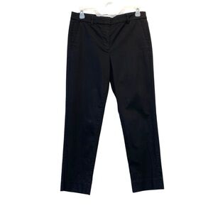 J. Crew Women's size 4 Classic Black Skimmer Pants straight-crop ankle chinos